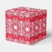 wit kerstcadeau met rode feestdagen bedankdoosjes (Achterkant)