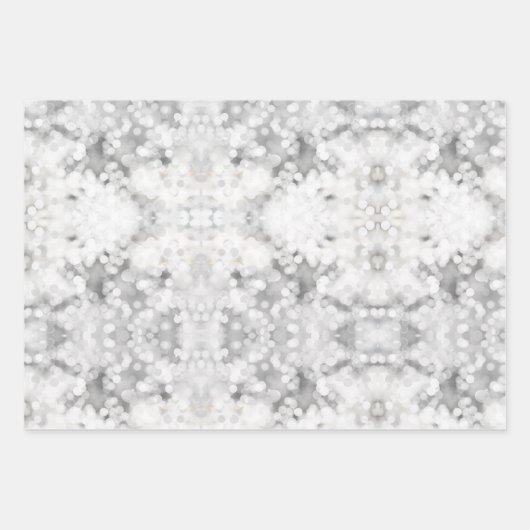 Wit kerstfeest inpakpapier vel (Voorkant)