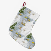 Wit kersthuwelijk Herhaaldesign Grote Kerstsok (Voorkant (Hangend))