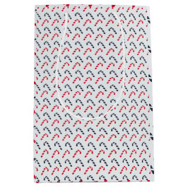 Wit Kerstmis Candy Cane Naadloos Patroon Medium Cadeauzakje