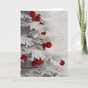 Wit Kerstmis Feestdagen Kaart