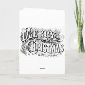 Wit Kerstmis Kaart (Achterkant)