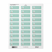 Wit-kerstmis Wreater Return Address Labels (Full Sheet)