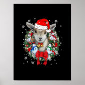 Wit-kerstsierdecoratie Gift X-mas Poster (Voorkant)