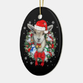Wit-kerstversiering Gift X-mas Keramisch Ornament (Links)