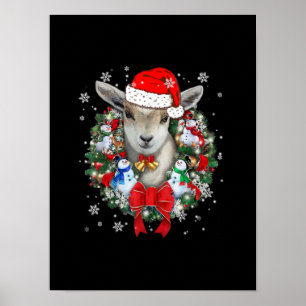 Wit-kerstversiering Gift X-mas Poster