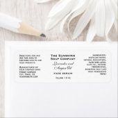 Wit klein flesje druppelaar flesetiket etiket (Insitu)