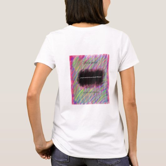 Wit kleurpotlood. t-shirt (Achterkant)