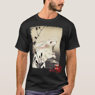 Wit konijn traditioneel japans kunstgeschenk  t-shirt
