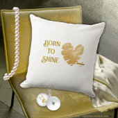 Wit kussen Born to Shine