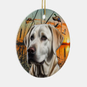  wit Labrador Ornament (Rechts)