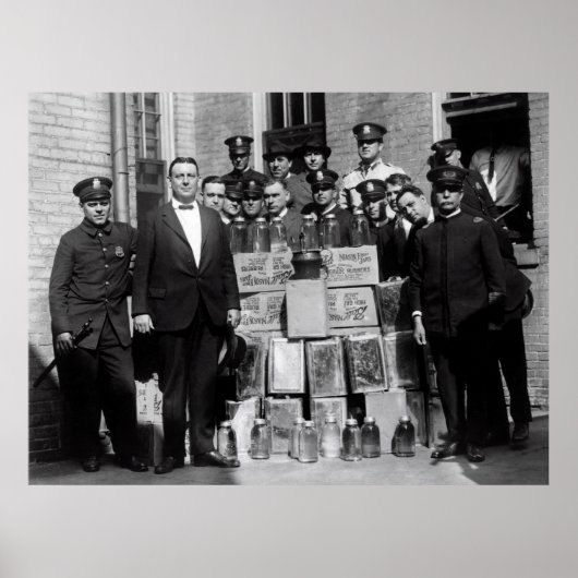 WIT-LICHTMOONSHINEBUST VERBODEN POSTER (Voorkant)