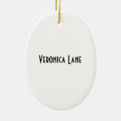 Wit Lijst Ovaal Ornament (Achterkant)