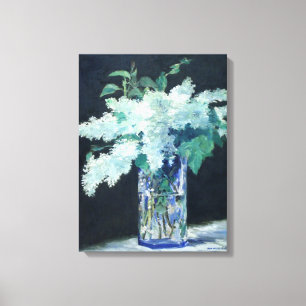 Wit Lila door Edouard Manet Canvas Afdruk