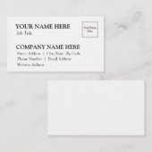 Wit Linnen Visitekaartje (Voorkant / Achterkant)