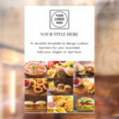 Wit logo | Aangepaste promotionele display voor be Raamsticker (Vel 2)