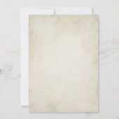  wit madeliefje bloemenromantische rustieke bruilo kaart (Achterkant)