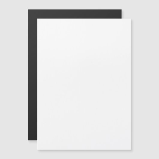 Wit Magnetische Uitnodiging (Voorkant / Achterkant)