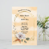 Wit Magnolia Blossom Gold Lijst (Staand voorkant)