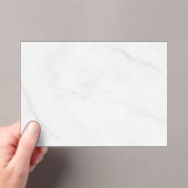 Wit Marmer Acryl Uitnodigingen (Insitu (Draagbaar))