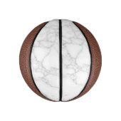 Wit Marmer Basketbal (Verticaal)