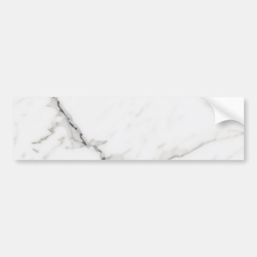 Wit Marmer Bumpersticker (Voorkant)