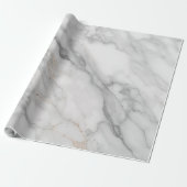 Wit Marmer Cadeaupapier (Uitgerold)
