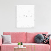 Wit marmer canvas afdruk (Insitu (Woonkamer))
