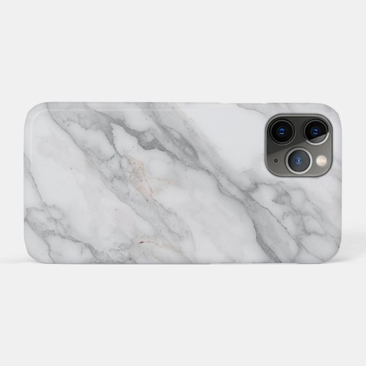 Wit Marmer Case-Mate iPhone Case (Achterkant (horizontaal))