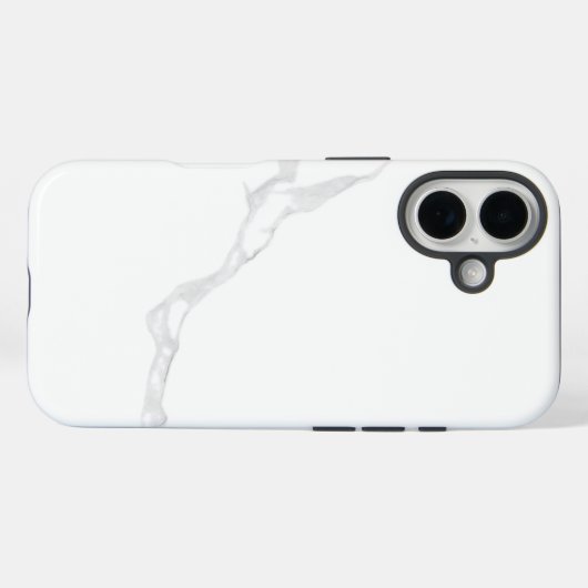Wit Marmer Case-Mate iPhone Case (Achterkant (horizontaal))
