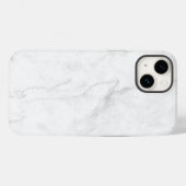 Wit Marmer Case-Mate iPhone Case (Achterkant (horizontaal))