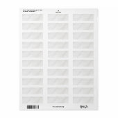 Wit Marmer Etiket (Full Sheet)