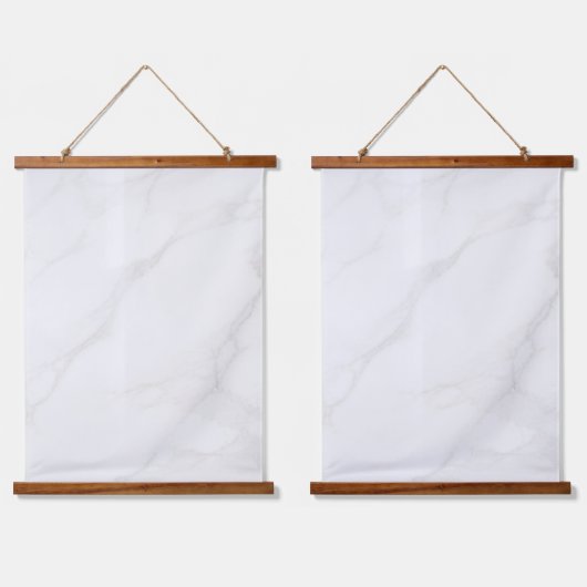 Wit Marmer Hangend Wandkleed (Dubbel)