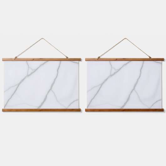 Wit Marmer Hangend Wandkleed (Dubbel)