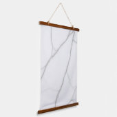 Wit Marmer Hangend Wandkleed (Gebogen)