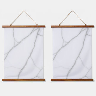 Wit Marmer Hangend Wandkleed