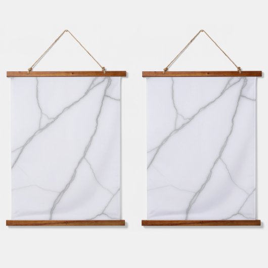 Wit Marmer Hangend Wandkleed (Dubbel)