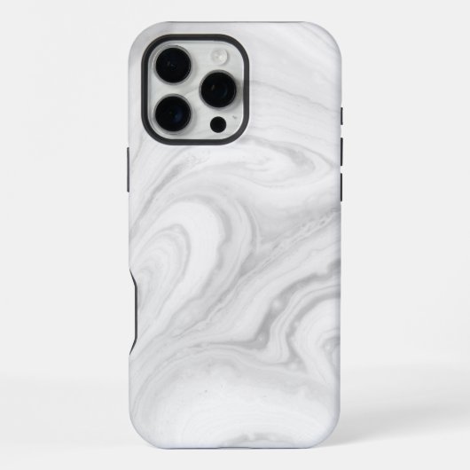 Wit Marmer iPhone Hoesje (Achterkant)