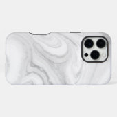 Wit Marmer iPhone Hoesje (Achterkant horizontaal)