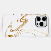 Wit Marmer iPhone Hoesje (Achterkant horizontaal)