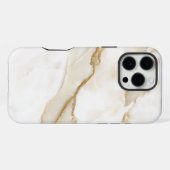 Wit Marmer iPhone Hoesje (Achterkant horizontaal)
