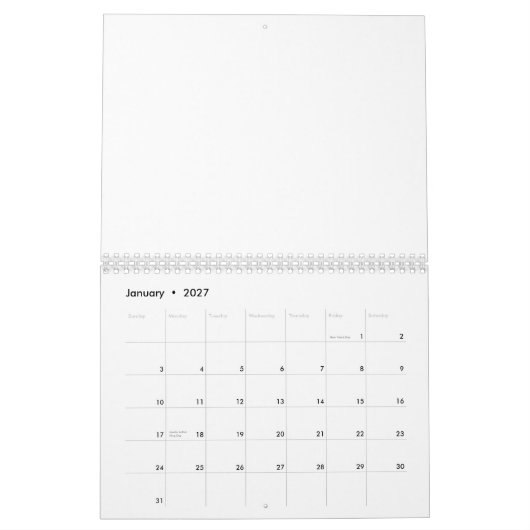 Wit marmer kalender (Jan 2027)