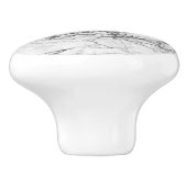 Wit marmer keramische knop (Zijkant)
