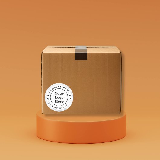 Wit marmer ronde sticker