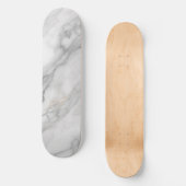 Wit Marmer Skateboard (Voorkant)
