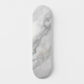 Wit Marmer Skateboard (Voorkant)