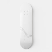 Wit Marmer Skateboard (Voorkant)