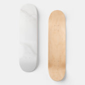 Wit Marmer Skateboard (Voorkant)
