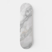 Wit Marmer Skateboard (Voorkant)
