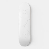 Wit Marmer Skateboard (Voorkant)
